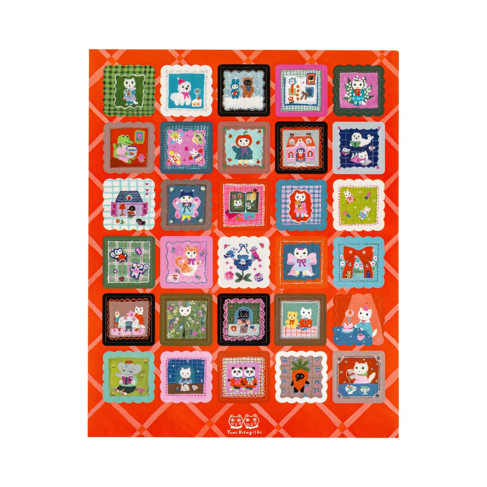 Hobonichi Stickers - Yumi Kitagishi: Daily Life of White Cat