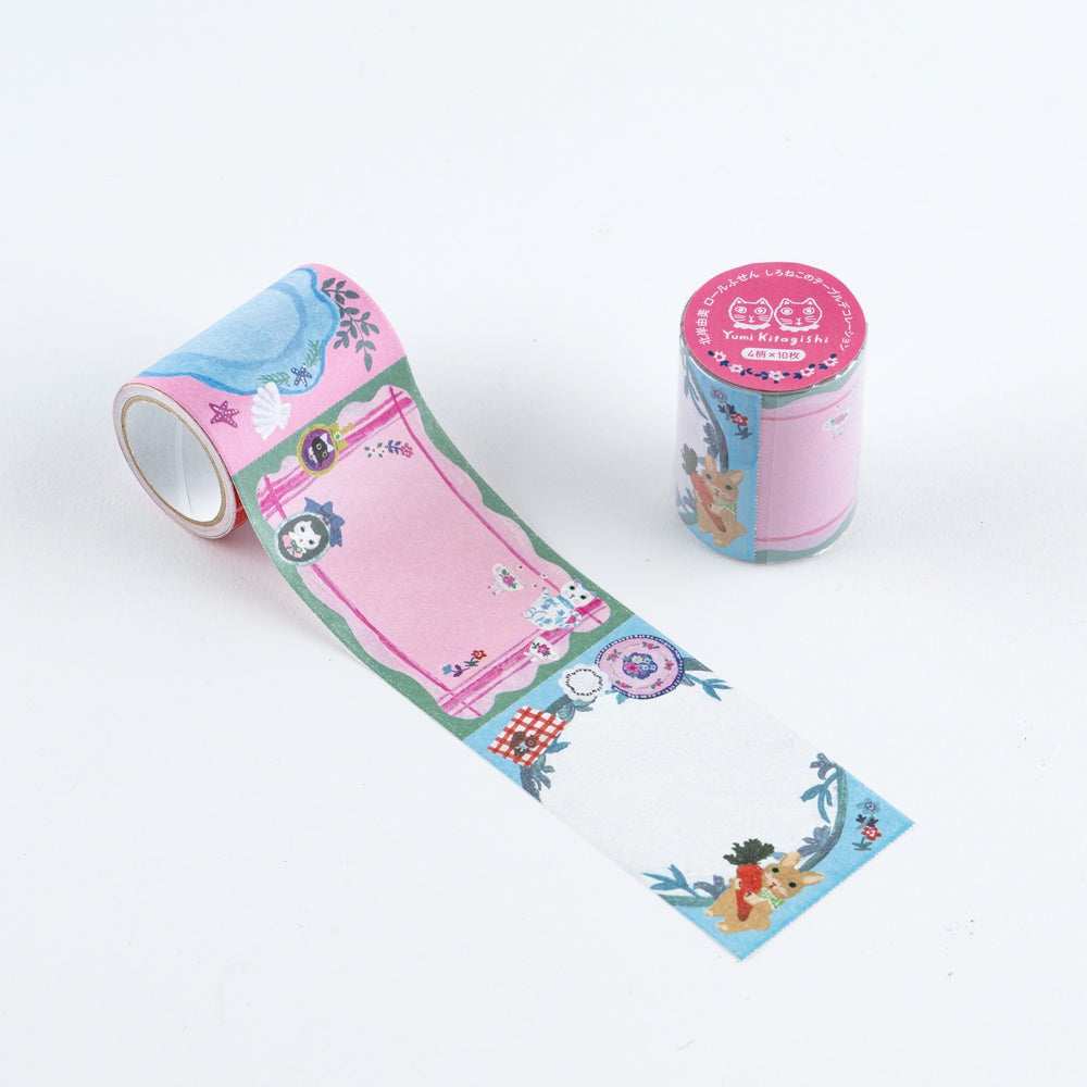 Hobonichi Sticky Note Roll - Yumi Kitagishi: White Cat’s Table Decorations