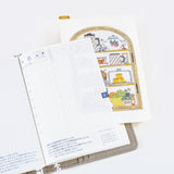 Hobonichi Pencil Board for A6 Size - iyo okumi: Happy Tea Time - Teapot Shelf