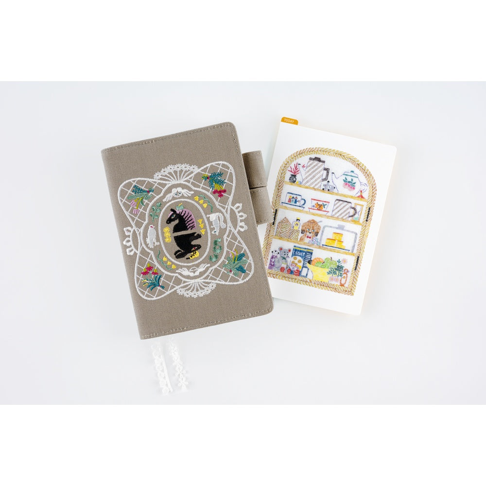 Hobonichi Pencil Board for A6 Size - iyo okumi: Happy Tea Time - Teapot Shelf