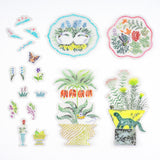 Hobonichi Transparent Embroidery Sticker Set - iyo okumi: My Garden