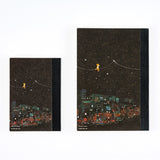 Hobonichi A5 Notebook - Graph - Hiroko Kubota: Another night of falling star sparklers