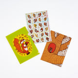 Hobonichi Folder Set of 3 for A6 Size - 100%ORANGE: Squirrel’s Moving Day