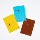 Hobonichi Folder Set of 3 for A6 Size - 100%ORANGE: Squirrel’s Moving Day