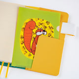 Hobonichi Folder Set of 3 for A6 Size - 100%ORANGE: Squirrel’s Moving Day