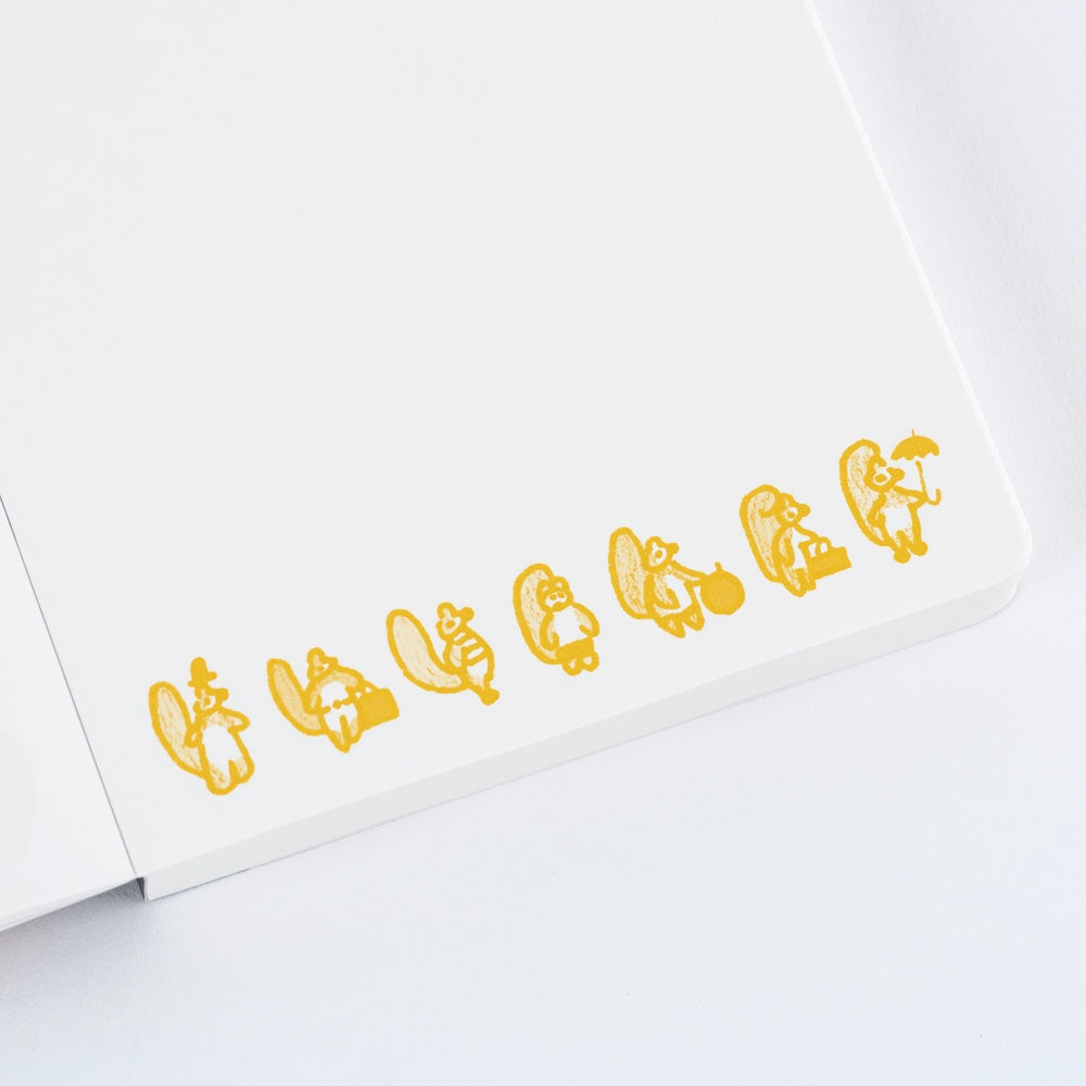 Hobonichi Paper(s) - 100%ORANGE: Squirrel Appears