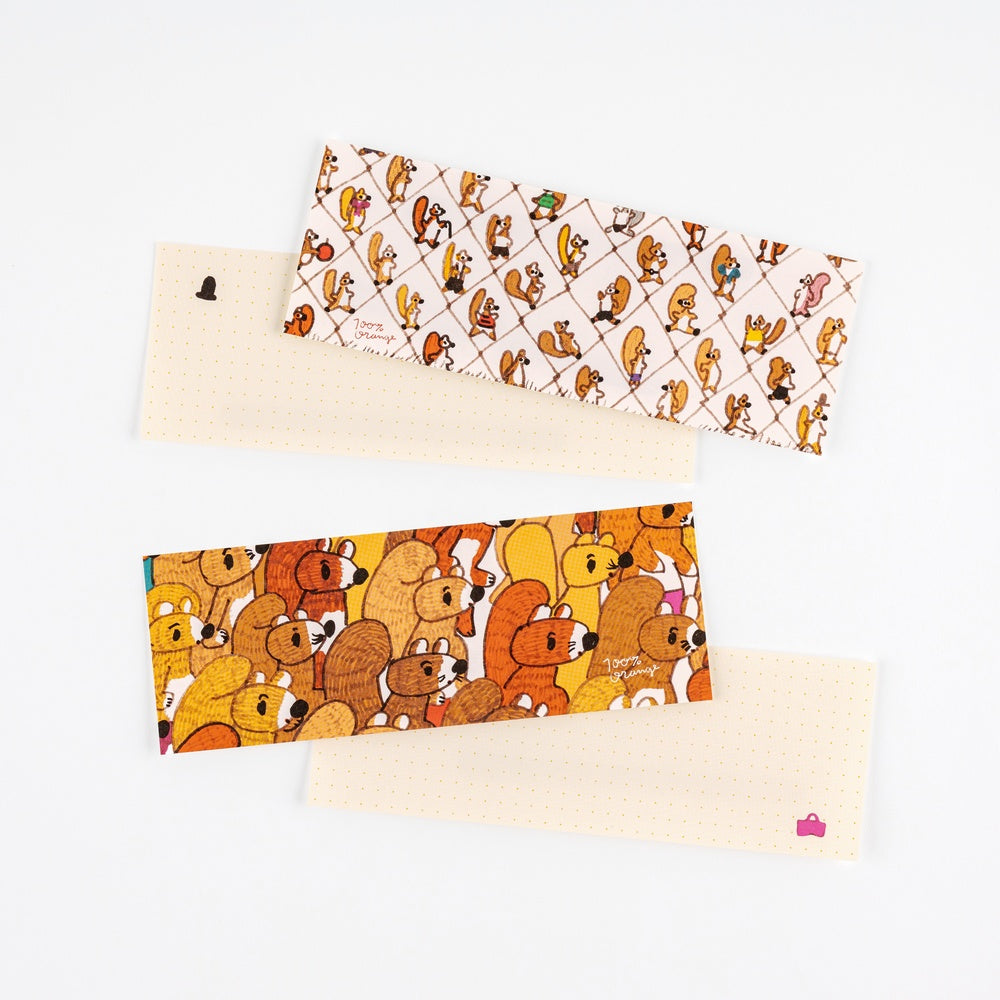 Hobonichi Letter Set - 100%ORANGE: Squirrel’s Moving Day