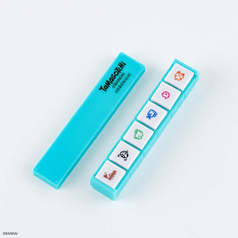 Hobonichi x Kodomo no Kao Pochitto6 Push-Button Stamp - Tamagotchi