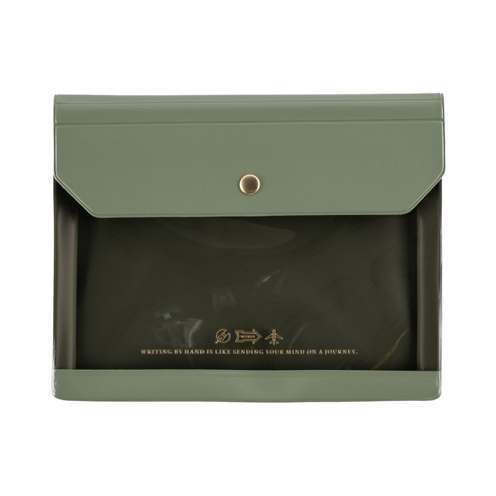 Hobonichi Aletton Document Case for A6 Size - Olive
