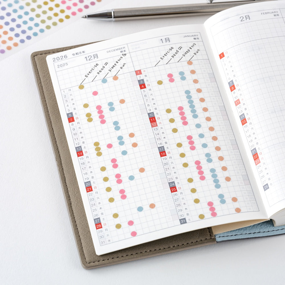 Hobonichi Transparent Dot Stickers (3.5mm) - TSUKI no IRO