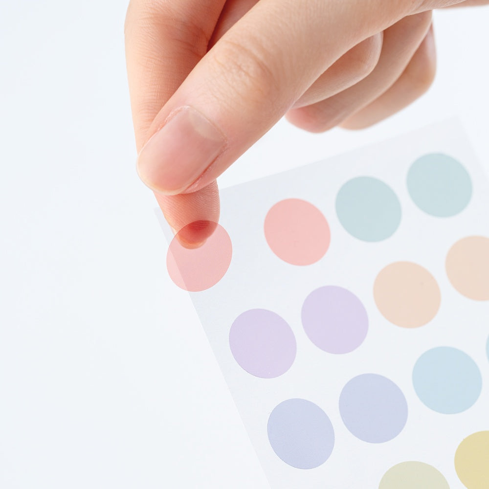 Hobonichi Transparent Dot Stickers (15mm) - TSUKI no IRO: