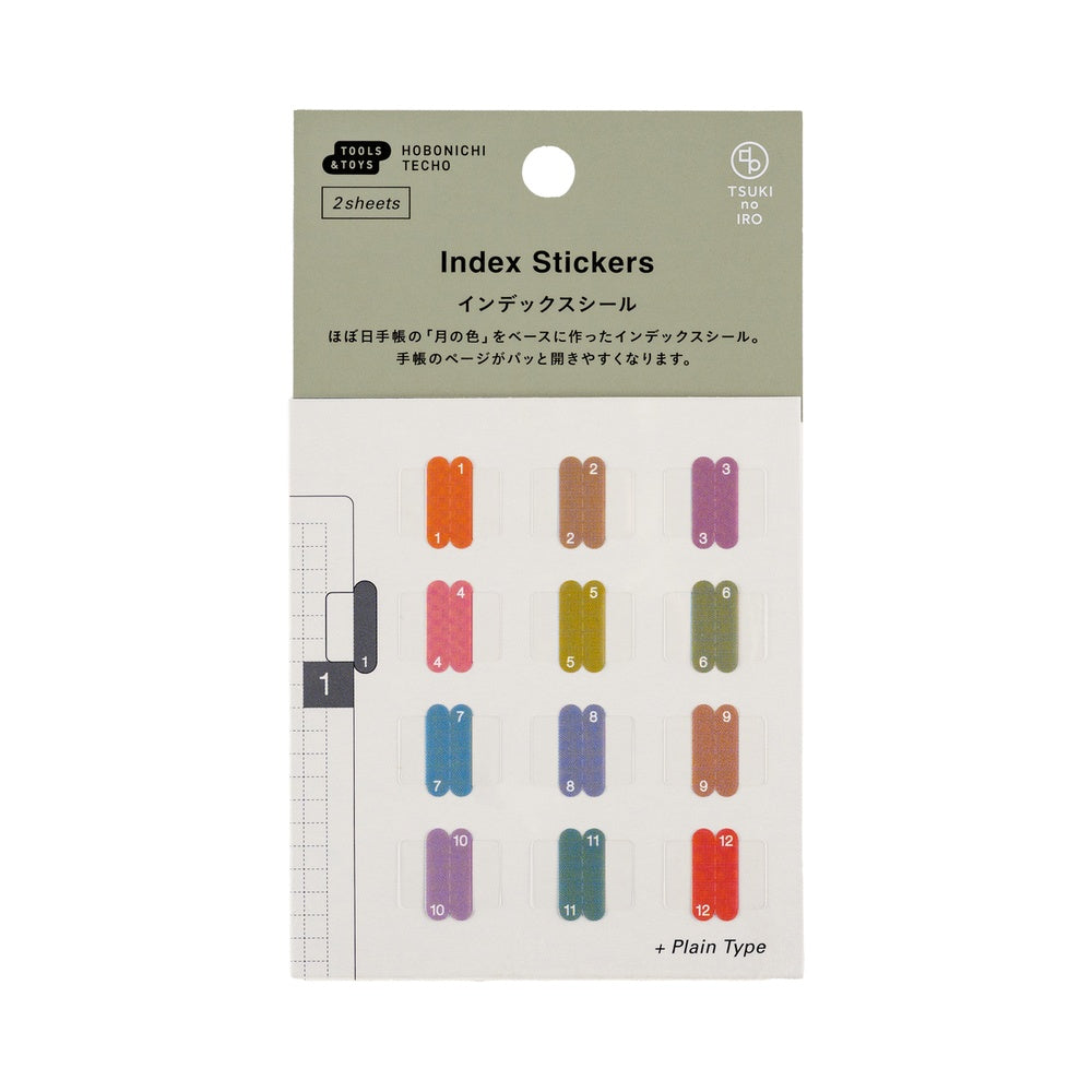 Hobonichi Index Stickers - TSUKI no IRO