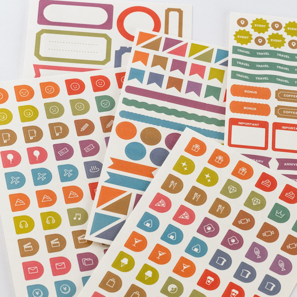 Hobonichi Sticker Set - TSUKI no IRO: Schedule