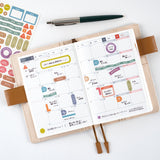 Hobonichi Sticker Set - TSUKI no IRO: Schedule