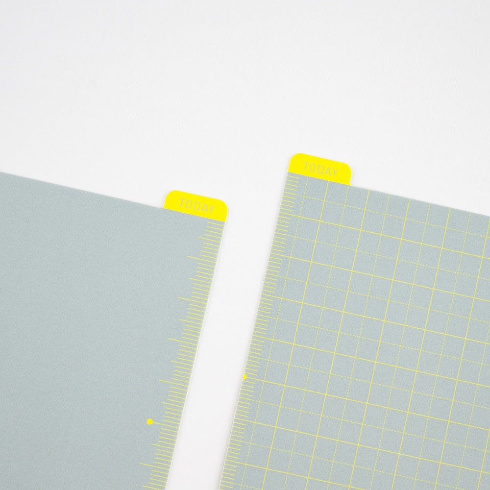 Hobonichi Pencil Board for A6 Size - Ice Gray x Yellow