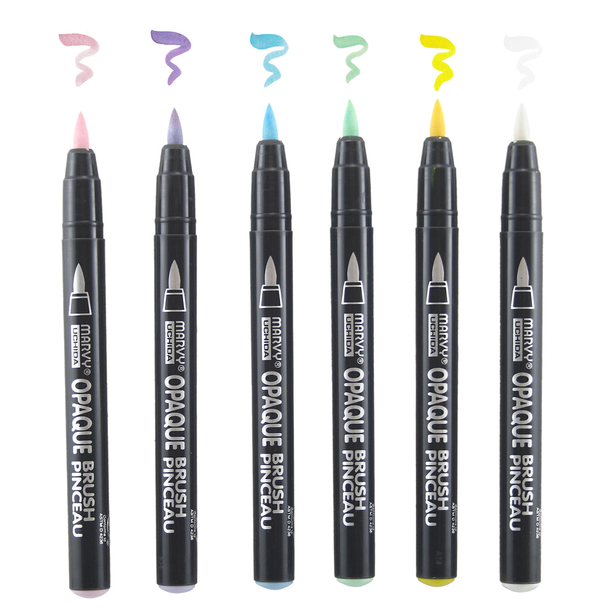 Marvy Uchida Opaque Brush Markers - Pastel