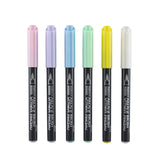 Marvy Uchida Opaque Brush Markers - Pastel