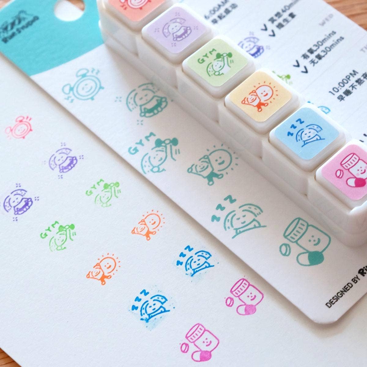 RiN! Studio Mini 6-in-1 Stamp - Routine