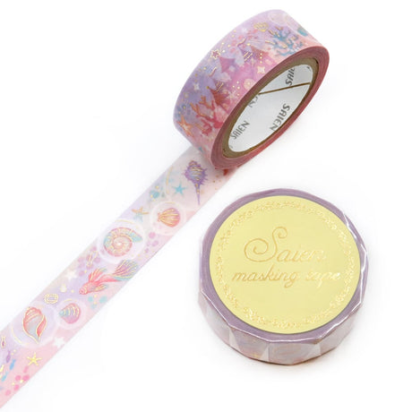 Kamiiso Washi Tape - Marine Utopia (Gold Foil)