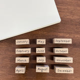 Stamp Marché Month Moji Stamp Set (Set of 12)