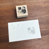 Stamp Marché Seasonal Illustration Stamp - December - Marle Santa