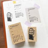 Stamp Marché Marle Illustration Stamp - Glimpses through the Door