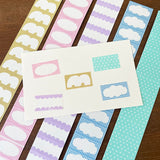 Stamp Marché Label Sticker - Mokumoku Frame Sky