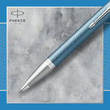 Parker IM Premium Ballpoint Pen - Grey Lacquer & Chrome Trim