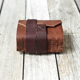 Chunky Leather Travel Journal: Bright White