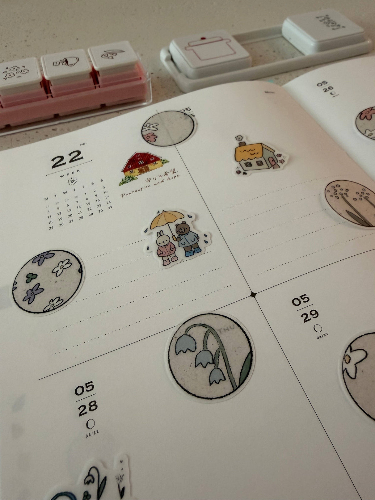 dana ate oatmeal! Gardening Washi Sticker Flakes