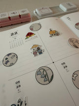 dana ate oatmeal! Gardening Washi Sticker Flakes
