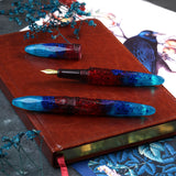 Benu Briolette Fountain Pen - Fiery Azure