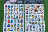 CoraCreaCrafts Mini Bottles Puff Stickers