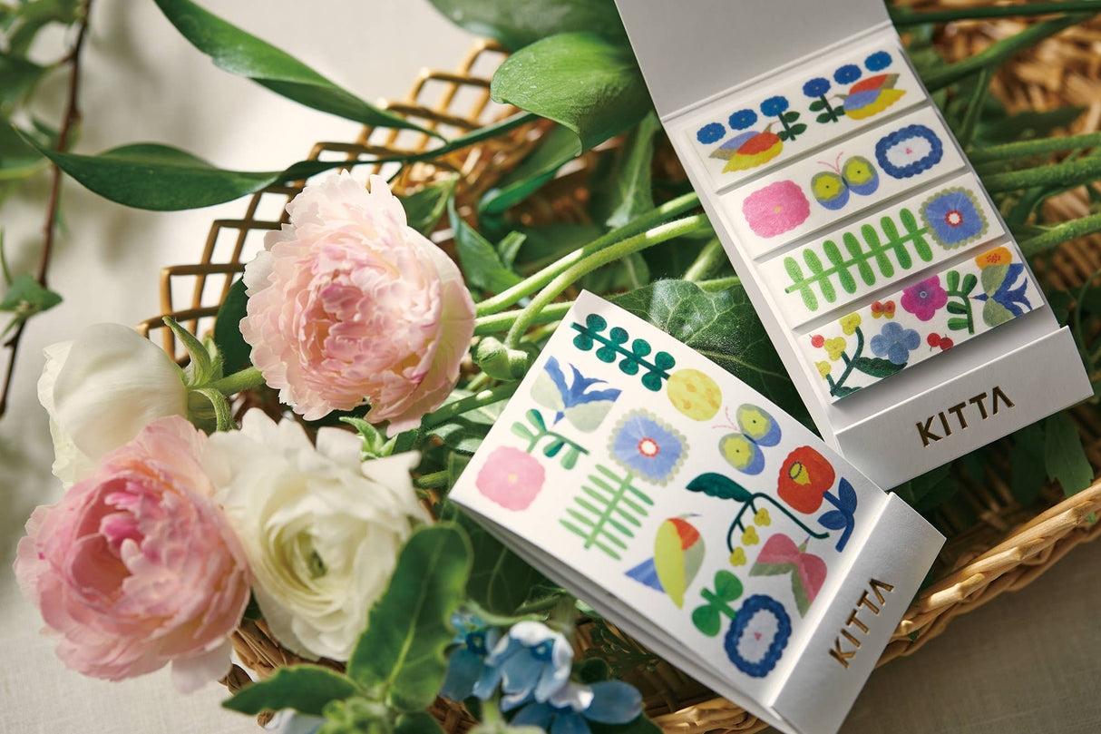 KITTA Portable Washi Decorative Tape -Stamp style Clear -: Bedtime