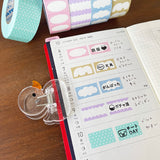 Stamp Marché Label Sticker - Mokumoku Frame Sky