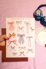 Art By Elowyn Bows - 8.5" x 11" Sticker Sheet