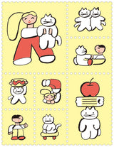 KITTA Portable Washi Decorative Tape -Stamp style Clear -: Playmates