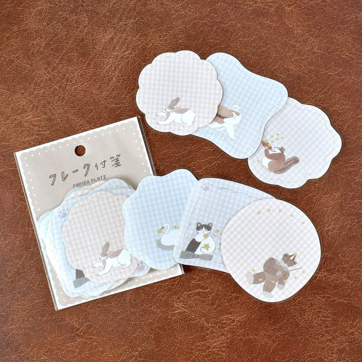 Papier Platz Tobimatsu Shoichiro Flake Sticky Notes - Gingham Club