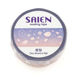 Kamiiso Washi Tape - Cherry Blossoms at Night