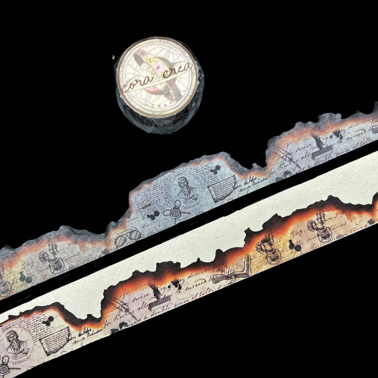 CoraCreaCrafts Burnt Edges Washi Tape