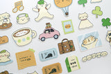 Suatelier Design Stickers - Cat's happy trip