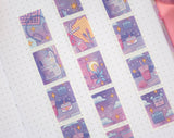 Unicorn Eclipse Study Night Stamp Washi Tape