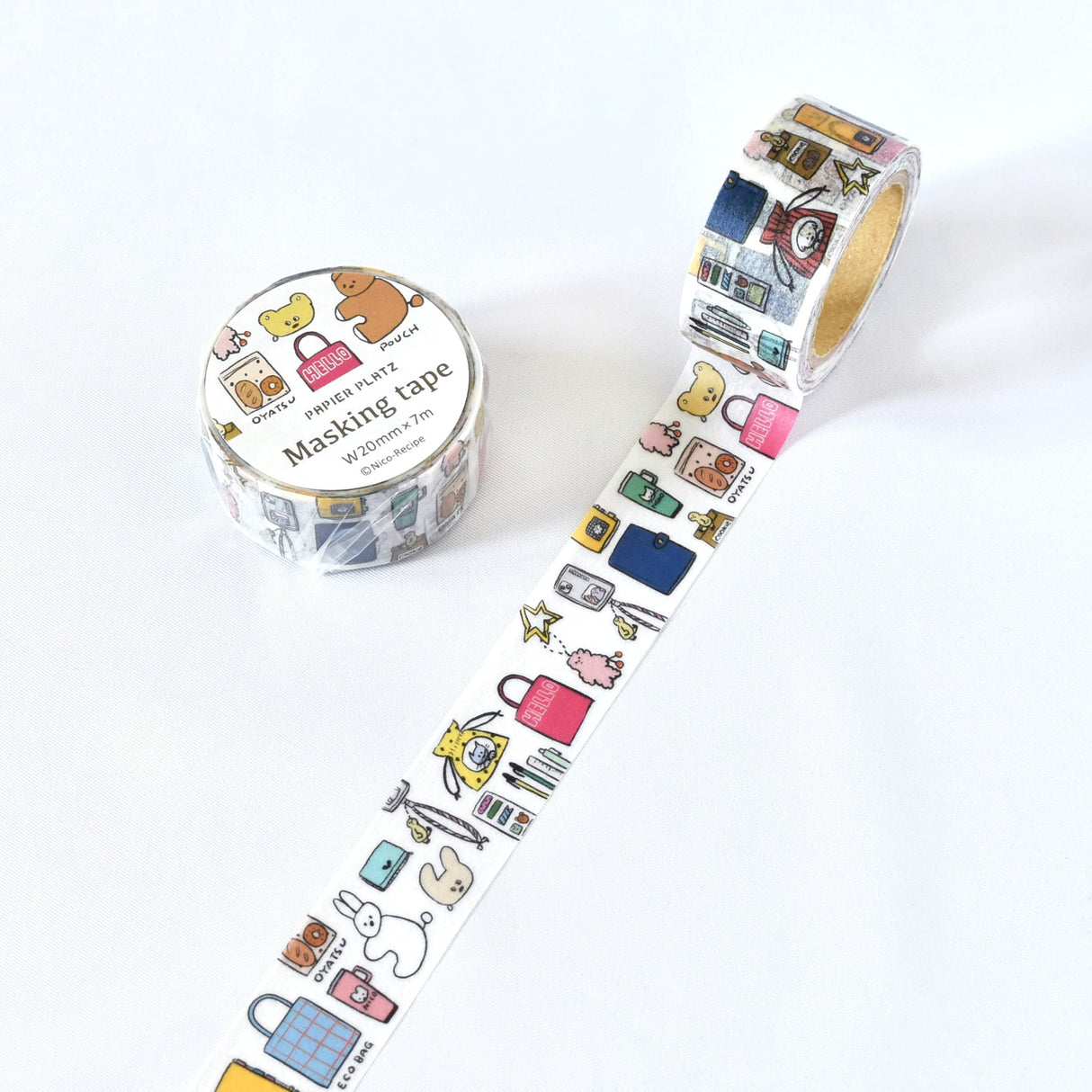Papier Platz Nico Recipe Washi Tape - Inside a Bag