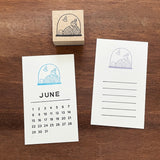 Stamp Marché Seasonal Illustration Stamp - June - Marle Teru Teru Bozu