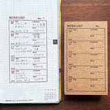 Stamp Marché Marle List Stamp - Wish List