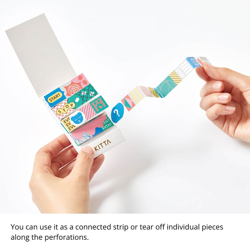 KITTA Portable Washi Decorative Tape - Jabara - Board Game