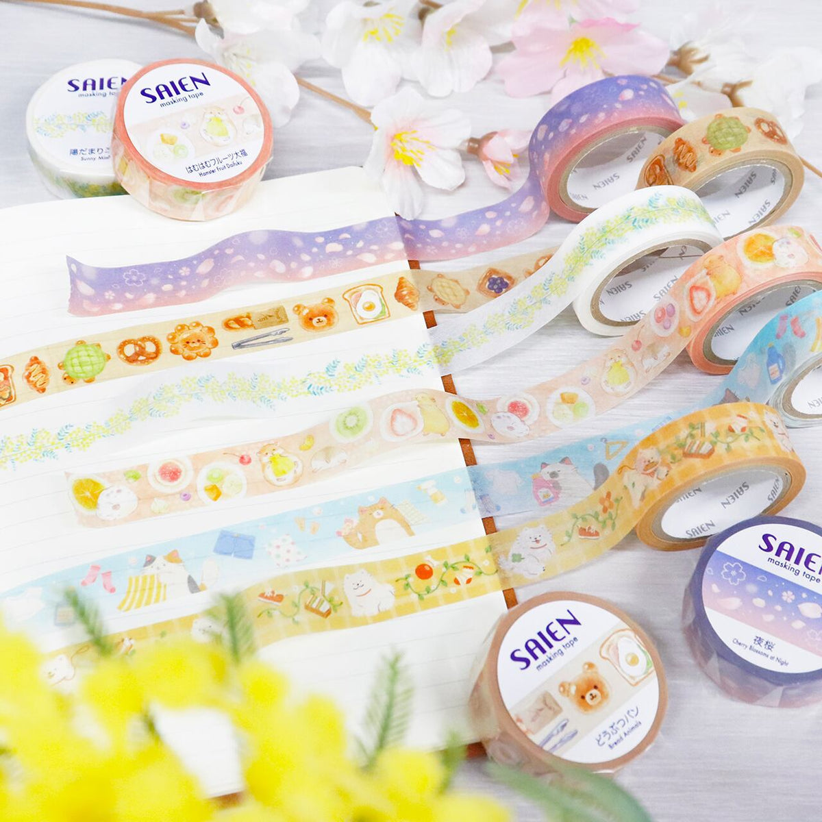 Kamiiso Washi Tape - Cat Laundry