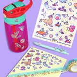 Beach Buds Cute Animals Summer Vinyl Sticker Sheet