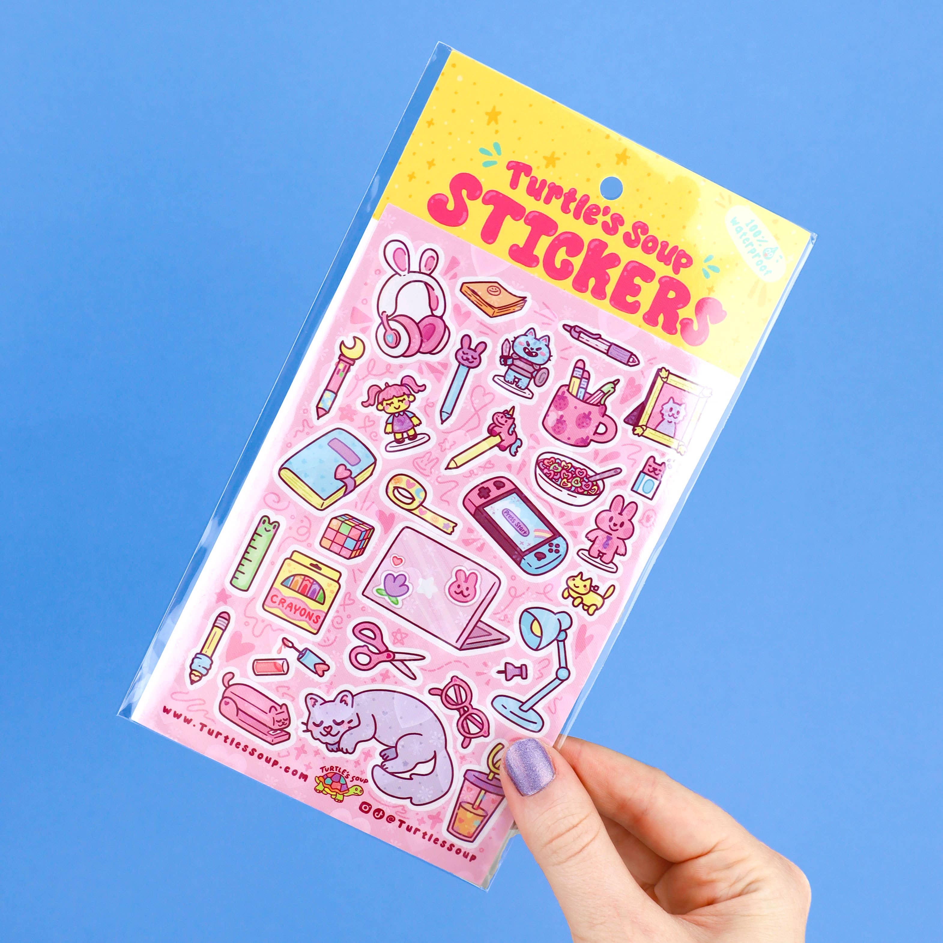 Desk Stuff Office Supplies Vinyl Sticker Sheet | Atlas Stationers