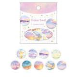 Papier Platz Awa Flake Stickers - Round Twilight